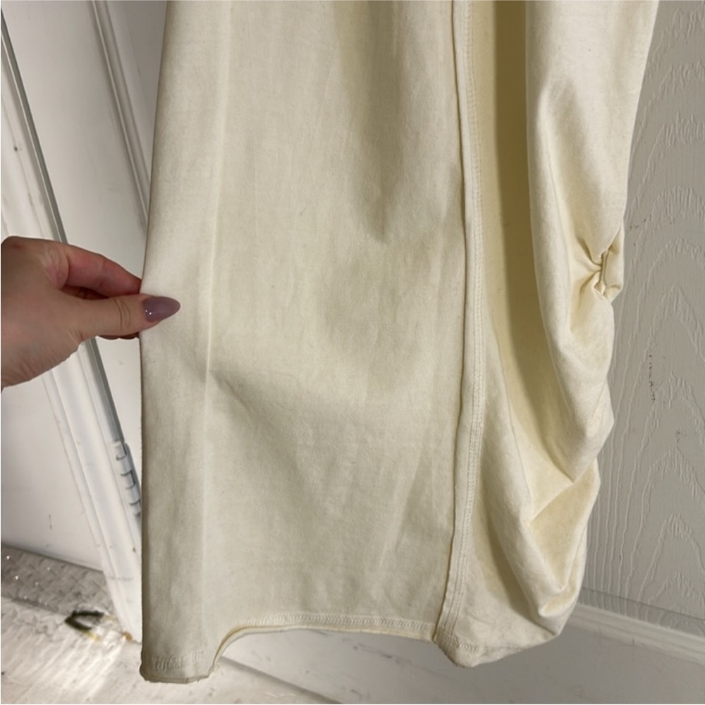 Free People Cream V-Neck Jumpsuit - Picture 4 of 7
